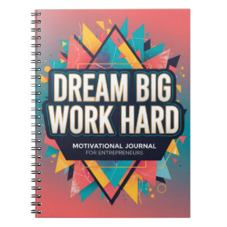 Caderno Espiral Diário Sonhe Grande para Empreendedores