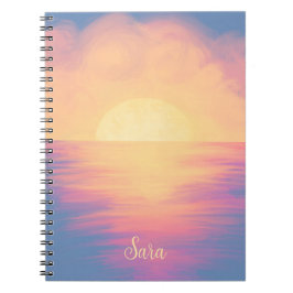 Caderno Espiral Diário sunset