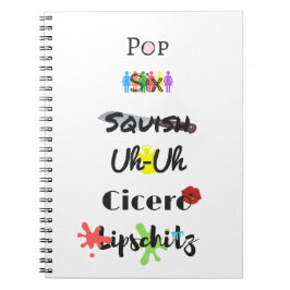 Caderno Espiral Diário Tango do Bloco de Célula