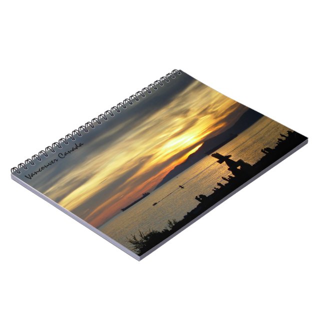 Caderno Espiral Diário Vancouver Notebook Seascape Souvenir (Left Side)