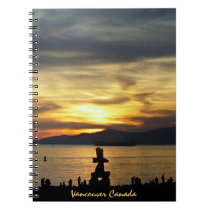 Caderno Espiral Diário Vancouver Notebook Seascape Souvenir