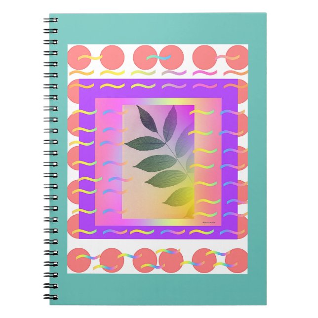 Caderno Espiral Diário WAVY LEAF (Frente)