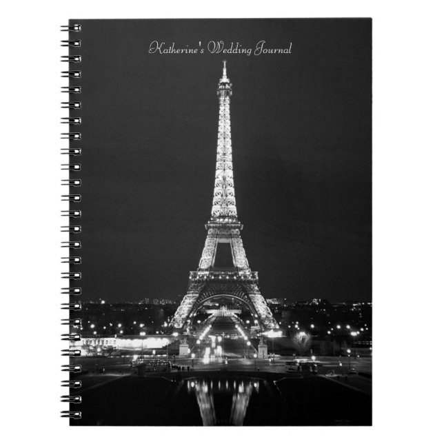 Caderno Espiral Diários de torre Eiffel (Frente)