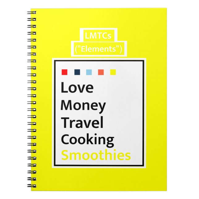 Caderno Espiral Diários LMTCs: Edição Smoothies (Frente)