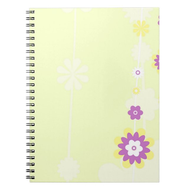 Caderno Espiral Diários para notebook com ventilador amarelo (Frente)