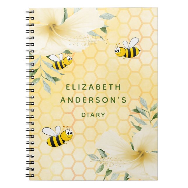 Caderno Espiral Diary Happy ows - Escola Florestal Amarela (Frente)