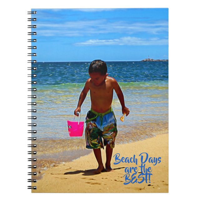 Caderno Espiral Dias da praia (Frente)