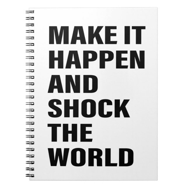 Caderno Espiral Dicas de Sucesso de Arte Dicas de Vida Texto do Wo (Frente)