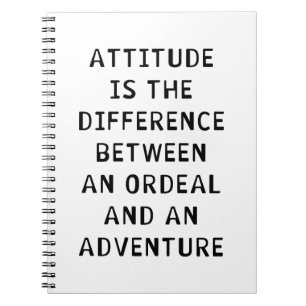Caderno Espiral Diferença da atitude