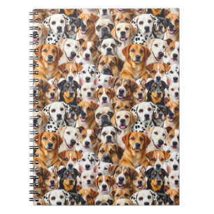 Caderno Espiral Diferentes raças de cães