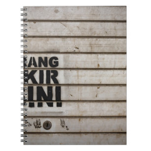 Caderno Espiral Dilarang parkir disini sinal