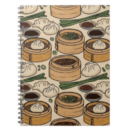 Caderno Espiral Dim Sum Time