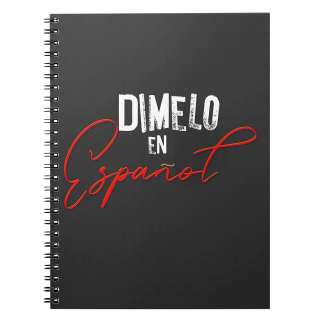 Caderno Espiral Dimelo En Espanol Professora Bilíngue Espanol e (Frente)