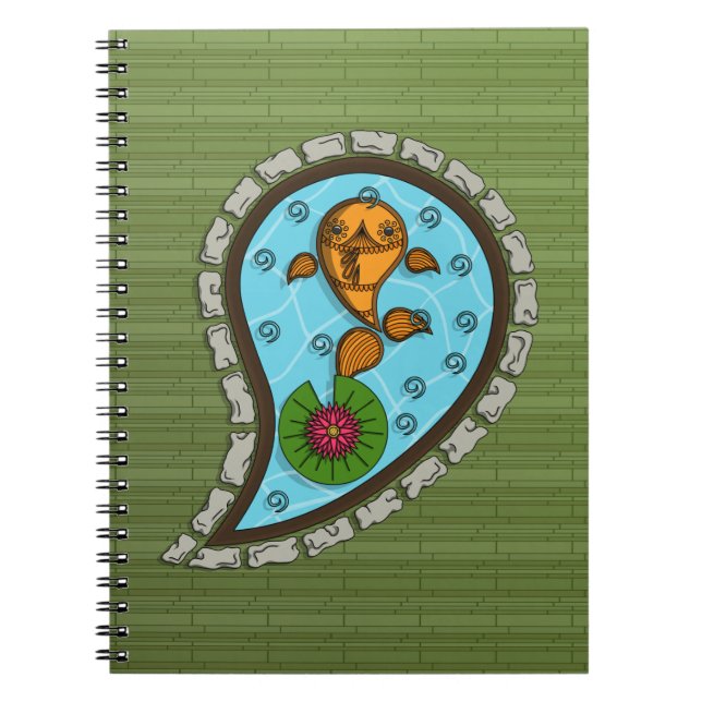 Caderno Espiral Dimensiona o notebook Goldfish (Frente)