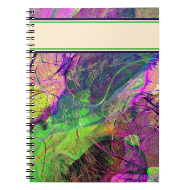 Caderno Espiral Dimensões coloridas (Frente)