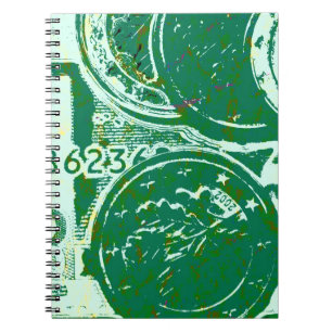 Caderno Espiral Dinheiro verde