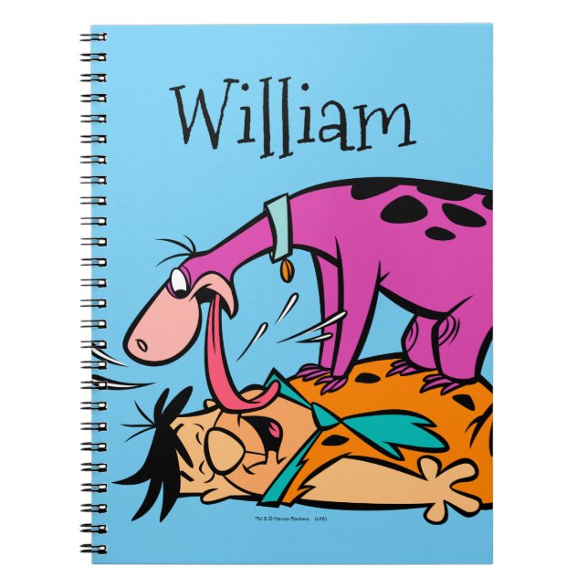 Caderno Espiral Dino Licking Fred Flintstone (Frente)