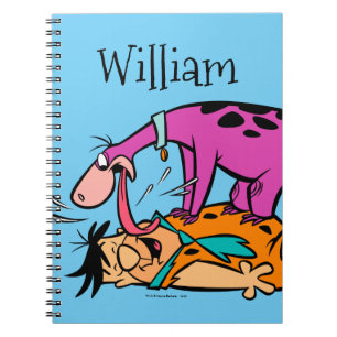 Caderno Espiral Dino que lambe o Flintstone de Fred