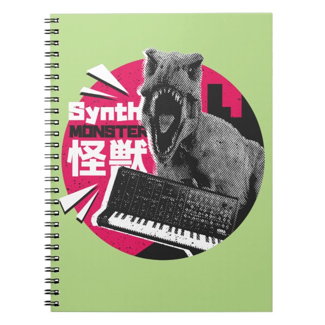 Caderno Espiral Dino Synth Musico (Frente)