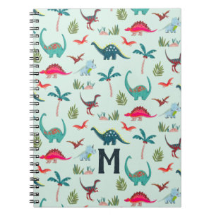 Caderno Espiral Dinosauro meninos fofos estampa total 