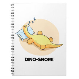 Caderno Espiral Dinosnore Piada de Dinossauro Dormindo 