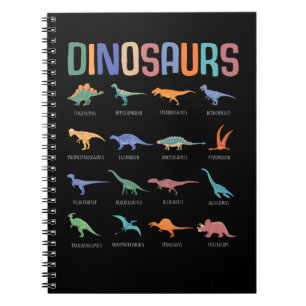 Caderno Espiral Dinossauro Educação Tricerátops Stegosaurus Tre