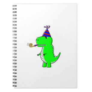 Caderno Espiral Dinossauro Feliz de Aniversário