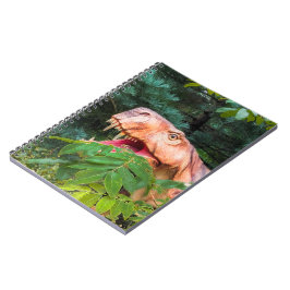 Caderno Espiral Dinossauro na floresta.