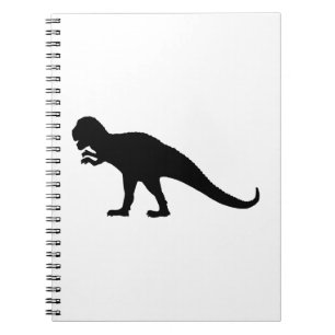 Caderno Espiral Dinossauro Preto