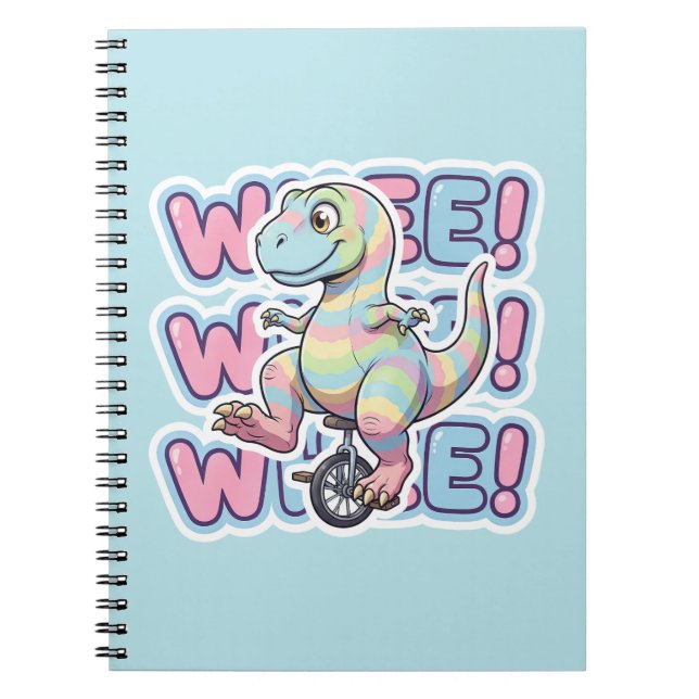 Caderno Espiral Dinossauro, Rodou!!! (Frente)