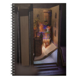 Caderno Espiral Diorama do livro miniatura - castelo mágico