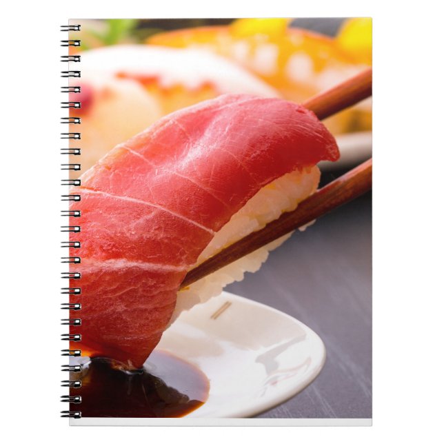 Caderno Espiral Dipped in Flavor – Sushi Notebook by SUSHIMI (Frente)