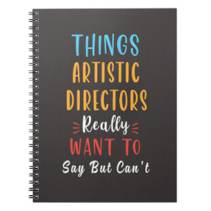 Caderno Espiral Diretor Artístico – Líder Criativo Teatro e Artes