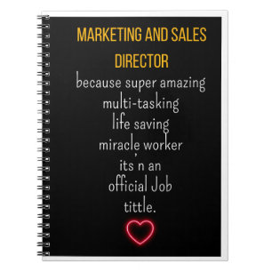 Caderno Espiral Diretor de marketing e Vendas