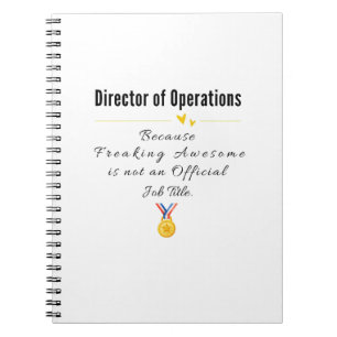 Caderno Espiral Diretor de Operações