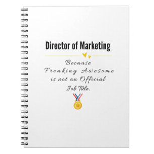 Caderno Espiral Diretor do Marketing