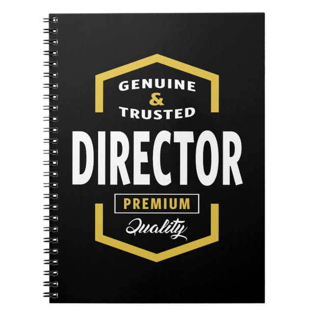 Caderno Espiral Diretor Genuíno Oferece Ideias (Frente)