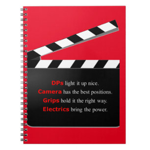 Caderno Espiral Diretora de Tripulação de Filmes é um Quebra-Cabeç