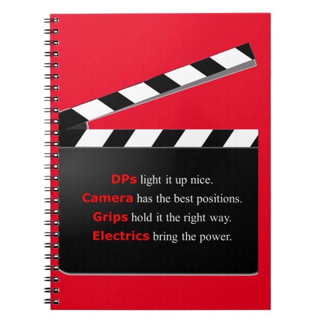 Caderno Espiral Diretora de Tripulação de Filmes é um Quebra-Cabeç (Frente)