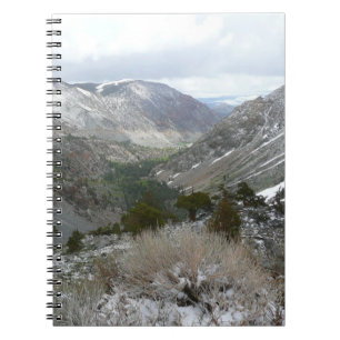Caderno Espiral Dirigindo pelas montanhas Snowy Sierra Nevada