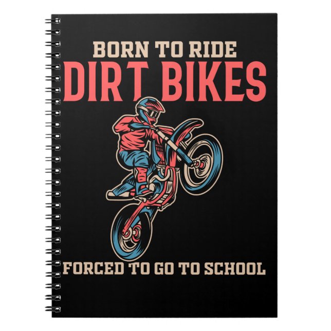 Caderno Espiral Dirt Bike Boy Motocross Lover (Frente)