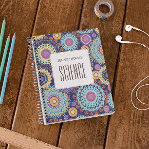 Caderno Espiral Disciplina Escolar Estudante Personalizado