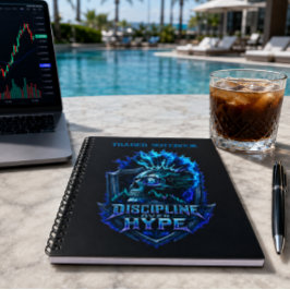 Caderno Espiral Disciplina Sobre Hype Bitcoin Crypto Mentalidade D