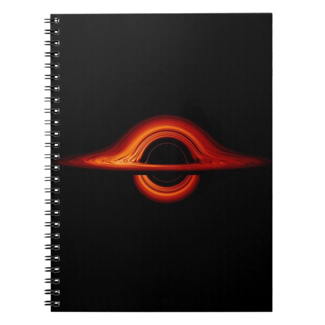 Caderno Espiral Disco de Autenticação do Buraco Negro (Frente)