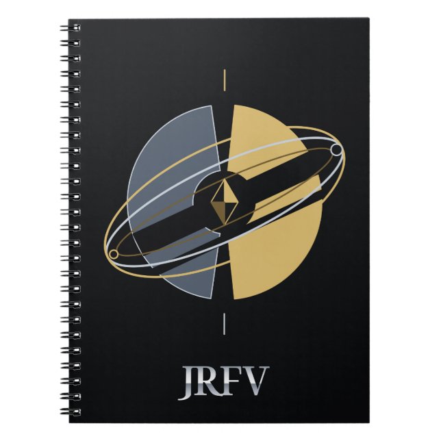 Caderno Espiral Disco de Paralaxe JRFV (Frente)