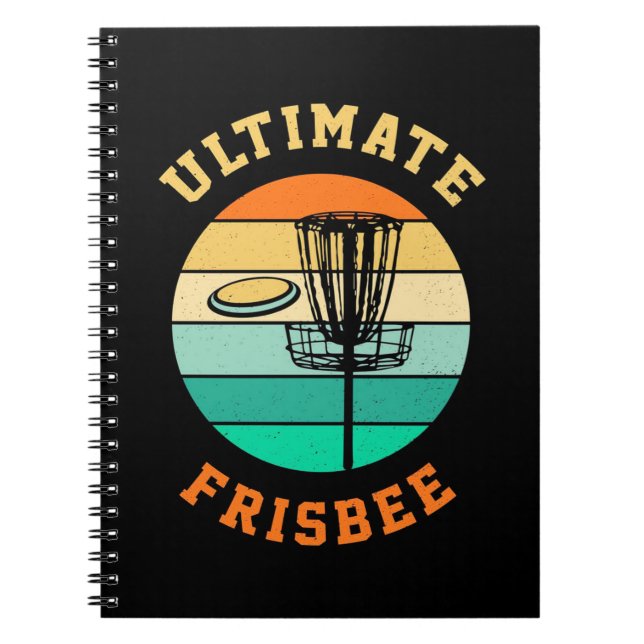 Caderno Espiral Disk Golf Ultimate Frisbee (Frente)
