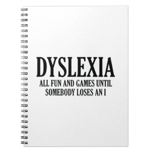 Caderno Espiral Dislexia