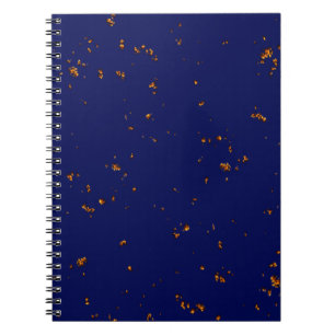Caderno Espiral Disparos De Fogo Sobrepõem Sua Foto Batida Azul