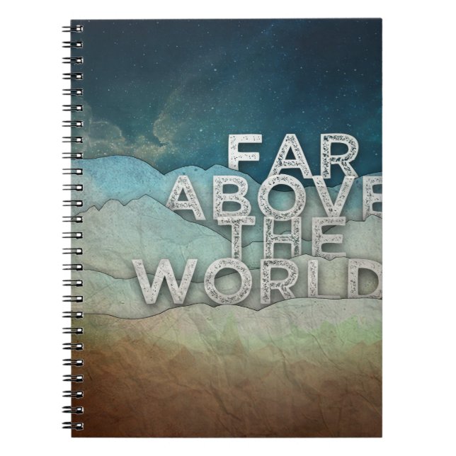 Caderno Espiral Distante acima (Frente)