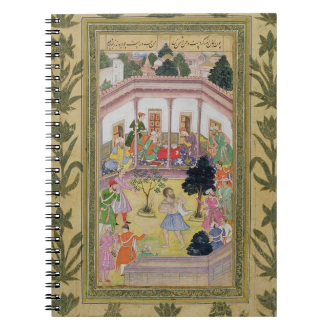 Caderno Espiral Distúrbio por um louco em um recolhimento social, (Frente)